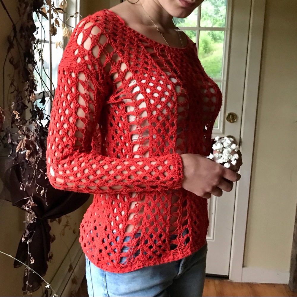 Vintage Lucky Brand Cotton Knit Top!